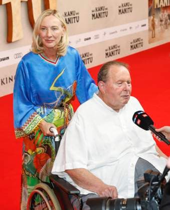 Weltpremiere Das Kanu des Manitu in München München, 12.8.2025 Ottfried Fischer und Ehefrau Simone Brandlmeier bei der Weltpremiere von Das Kanu des Manitu im im Mathäser Filmpalast in München Bayern Copyright: xMatthiasxGränzdörferx