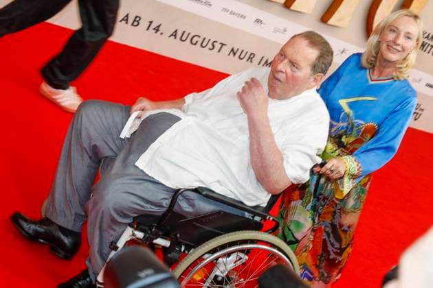 Weltpremiere Das Kanu des Manitu in München München, 12.8.2025 Ottfried Fischer und Ehefrau Simone Brandlmeier bei der Weltpremiere von Das Kanu des Manitu im im Mathäser Filmpalast in München Bayern Copyright: xMatthiasxGränzdörferx