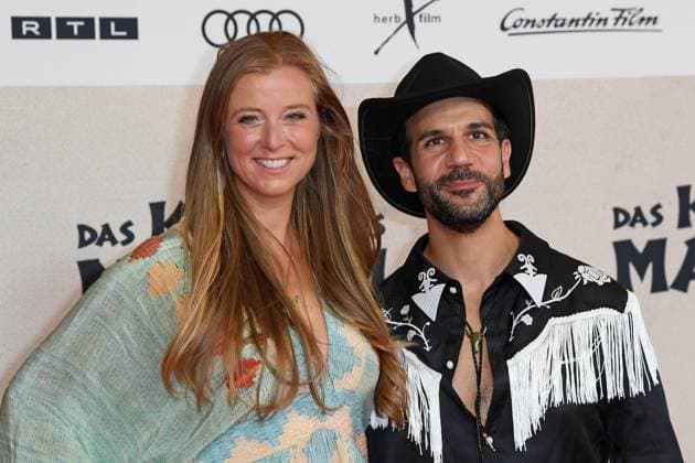 Nina Eichinger, Daniele Rizzo bei der Weltpremiere des Kinofilms DAS KANU DES MANITU im Mathäser Filmpalast in München am 12.08.2025