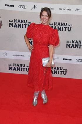 Jessica Schwarz bei der Weltpremiere des Kinofilms DAS KANU DES MANITU im Mathäser Filmpalast in München am 12.08.2025