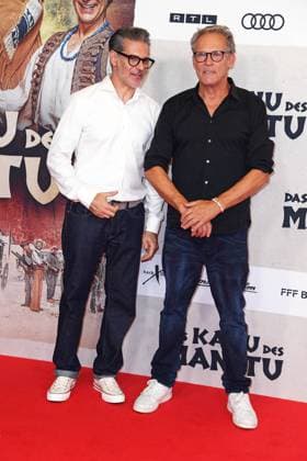 Rick Kavanian, Christian Tramitz bei der Weltpremiere des Kinofilms DAS KANU DES MANITU im Mathäser Filmpalast in München am 12.08.2025