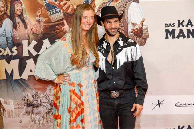 Weltpremiere Das Kanu des Manitu in München München, 12.8.2025 Nina Eichinger und Daniele Rizzo bei der Weltpremiere von Das Kanu des Manitu im im Mathäser Filmpalast in München Bayern Copyright: xMatthiasxGränzdörferx