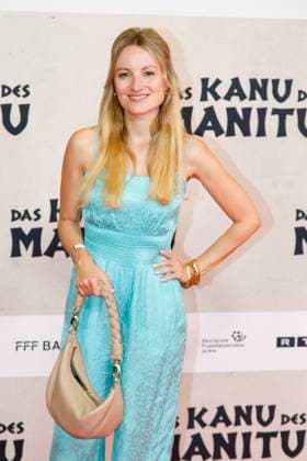 Weltpremiere Das Kanu des Manitu in München München, 12.8.2025 Vanessa Eichholz bei der Weltpremiere von Das Kanu des Manitu im im Mathäser Filmpalast in München Bayern Copyright: xMatthiasxGränzdörferx