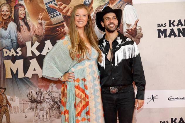 Nina Eichinger und Daniele Rizzo bei der Premiere des Kinofilms Das Kanu des Manitu im Mathäser Filmpalast. München, 12.08.2025