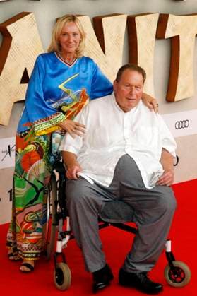 Ottfried Fischer mit Ehefrau Simone bei der Premiere des Kinofilms Das Kanu des Manitu im Mathäser Filmpalast. München, 12.08.2025