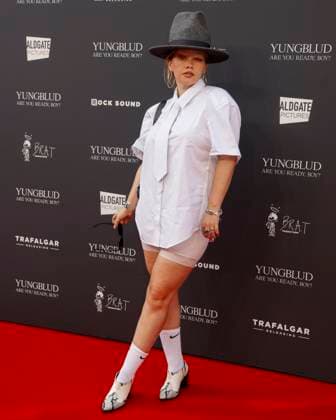 August 12, 2025, London, United Kingdom: Daisy Bertenshaw aka Chinchilla attends the YUNGBLUD. Are You Ready, Boy? Premiere at the Vue in Leicester Square. London United Kingdom - ZUMAs197 20250812_aaa_s197_422 Copyright: xCatxMorleyx