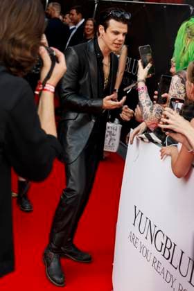 August 12, 2025, London, United Kingdom: YUNGBLUD aka Dominic Richard Harrison attending the YUNGBLUD. Are You Ready, Boy? Premiere at the Vue in Leicester Square, London London United Kingdom - ZUMAs197 20250812_aaa_s197_439 Copyright: xCatxMorleyx