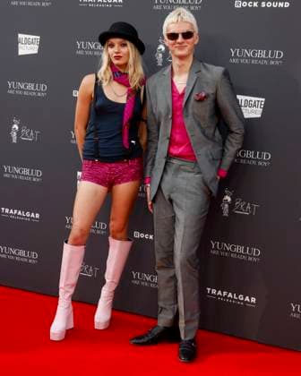 August 12, 2025, London, United Kingdom: Issey Carts and Mathew Carts of The Molotovs attend the YUNGBLUD. Are You Ready, Boy? Premiere at the Vue in Leicester Square. London United Kingdom - ZUMAs197 20250812_aaa_s197_449 Copyright: xCatxMorleyx
