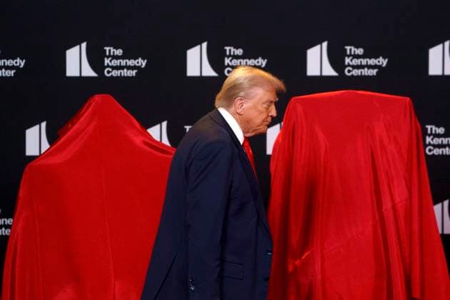 White House coverage US President Donald Trump arrives for an event at the John F. Kennedy Center for the Performing Arts, Washington, DC, USA, 13 August 2025. President Trump unveiled the 48th annual Kennedy Center Honors recipients. EPA WILL OLIVER POOL WASHINGTON DC United States  Copyright: xPool ABACAx