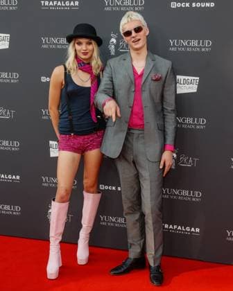 The Yungblud. Are You Ready, Boy? UK Premiere held at Vue Leicester Square in London - 12 Aug 2025 Mathew Cartlidge and Issey Cartlidge from The Molotovs attend the Yungblud. Are You Ready, Boy? UK Premiere held at the Vue Leicester Square, London. London United Kingdom Copyright: xMarioxMitsisx xSOPAxImagesx MarioMitsis_Yungblud_Mathew Cartlidge, Issey Cartlidge from The Molotovs-371931