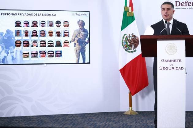 Mexico s security cabinet attend a press conference in Mexico City MEXICO CITY, MEXICO - AUGUST 13: Secretary of Security and Citizen Protection Omar Garcia Harfuch speaks during a press conference held by the Mexico s security cabinet, at the facilities of the Security Secretariat, in Mexico City, Mexico on August 13, 2025. Mexico s government has sent 26 high-ranking cartel figures to the United States on Tuesday in the latest major deal with the Trump administration. Daniel Cardenas Anadolu Mexico City Mexico. Editorial use only. Please get in touch for any other usage.  Copyright: x2025xAnadoluxDanielxCardenasx