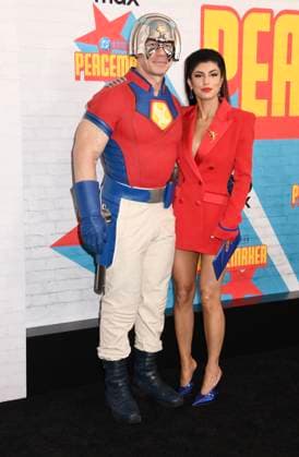 NEW YORK, NY- AUGUST 13: John Cena and Shay Shariatzadeh at the HBO Max premiere of Peacemaker at AMC Cinemas on August 13, 2025 in New York City. Copyright: xMediaPunchx