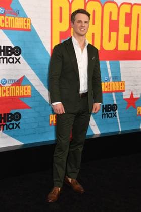 NEW YORK, NY- AUGUST 13: Freddie Stroma at the HBO Max season 2 premiere of Peacemaker at AMC Cinemas on August 13, 2025 in New York City. Copyright: xMediaPunchx
