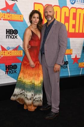 NEW YORK, NY- AUGUST 13: Mercedes Mason and David Denman at the HBO Max season 2 premiere of Peacemaker at AMC Cinemas on August 13, 2025 in New York City. Copyright: xMediaPunchx