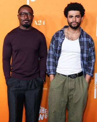 Los Angeles Special Screening Of Apple Original Films And A24 s Highest 2 Lowest David Oyelowo and son Caleb Oyelowo arrive at the Los Angeles Special Screening Of Apple Original Films And A24 s Highest 2 Lowest held at the Ted Mann Theater at the Academy Museum of Motion Pictures in Miracle Mile, Los Angeles, California, United States. Ted Mann Theater at the Academy Museum of Motion Pictures, Miracle Mile, Los Angeles, California, USA California United States  Copyright: xImagexPressxAgencyx originalFilename: collin-losangel250814_nptYl.jpg