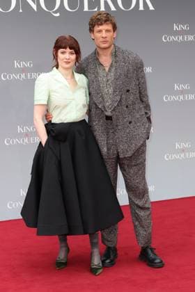 . 14 08 2025. London, United Kingdom. James Norton and Emily Beecham arriving at the King & Conqueror premiere in London.  xStephenxLockx xi-Imagesx IIM-26154-0007
