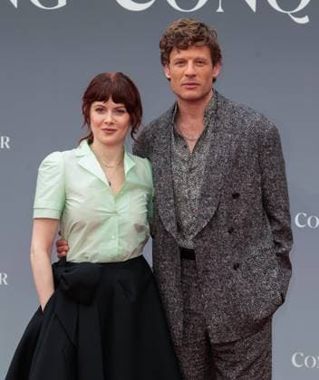 August 14, 2025, London, United Kingdom: Emily Beecham and James Norton seen attending the global premiere of King & Conqueror at the BFI Southbank in London. London United Kingdom - ZUMAs197 20250814_aaa_s197_119 Copyright: xBrettxCovex
