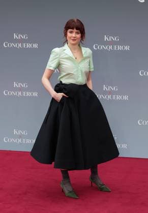 August 14, 2025, London, United Kingdom: Emily Beecham seen attending the global premiere of King & Conqueror at the BFI Southbank in London. London United Kingdom - ZUMAs197 20250814_aaa_s197_125 Copyright: xBrettxCovex