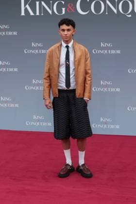 August 14, 2025, London, United Kingdom: Elander Moore seen attending the global premiere of King & Conqueror at the BFI Southbank in London. London United Kingdom - ZUMAs197 20250814_aaa_s197_137 Copyright: xBrettxCovex