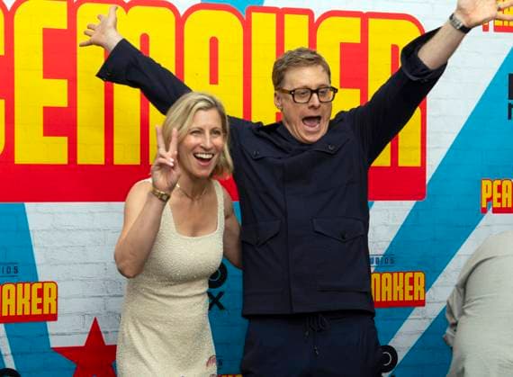 August 14, 2025, New York, Ny, United States: Charissa Barton and Alan Tudyk attend the HBO Max Original Series of Peacemaker Season 2. Held at AMC Lincoln Square in New York. Zuma Press. August 13, 2025. New York United States - ZUMAp281 20250814_zea_p281_011 Copyright: xPhotoxImagexPressx