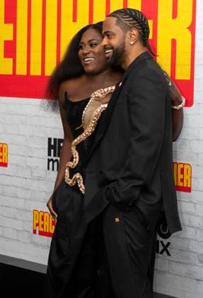 August 14, 2025, New York, Ny, United States: Danielle Brooks and Big Sean attend the HBO Max Original Series of Peacemaker Season 2. Held at AMC Lincoln Square in New York. Zuma Press. August 13, 2025. New York United States - ZUMAp281 20250814_zea_p281_014 Copyright: xPhotoxImagexPressx