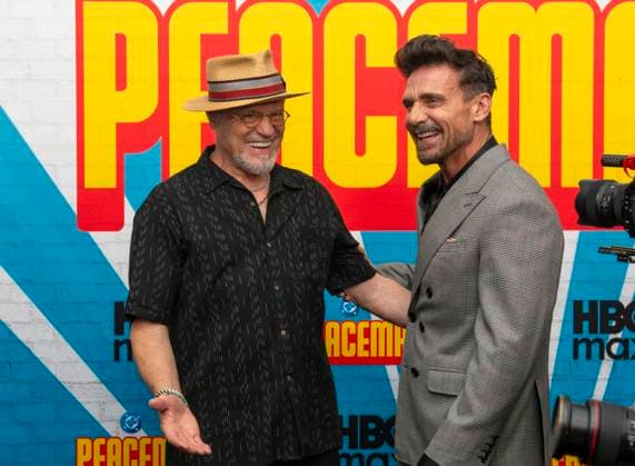 August 14, 2025, New York, Ny, United States: Michael Rooker and Frank Grillo attend the HBO Max Original Series of Peacemaker Season 2. Held at AMC Lincoln Square in New York. Zuma Press. August 13, 2025. New York United States - ZUMAp281 20250814_zea_p281_095 Copyright: xPhotoxImagexPressx