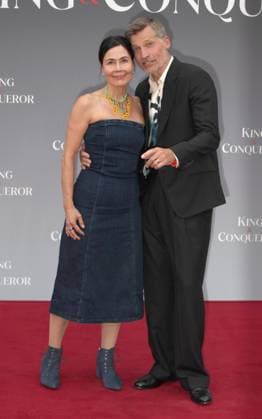 King and Conqueror TV series premiere London, UK. Nukaaka Coster-Waldau and Nikolaj Coster-Waldau at the King and Conqueror TV series premiere. BFI. 14th August 2025. LMK11-S150825-001. Steve Bealing Landmark Media 