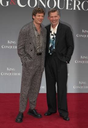 King and Conqueror TV series premiere London, UK. James Norton and Nikolaj Coster-Waldau at the King and Conqueror TV series premiere. BFI. 14th August 2025. LMK11-S150825-001. Steve Bealing Landmark Media 