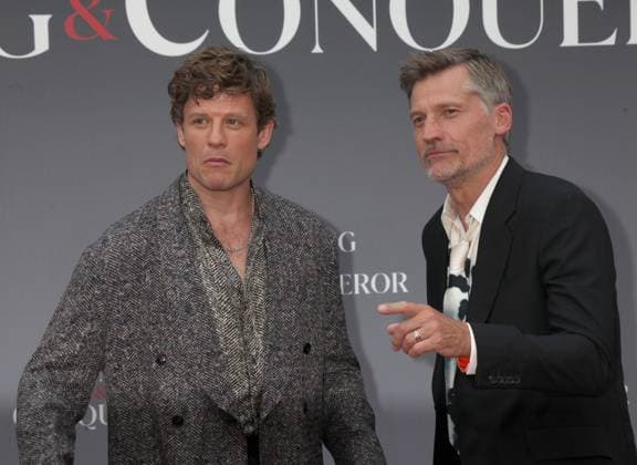 King and Conqueror TV series premiere London, UK. James Norton and Nikolaj Coster-Waldau at the King and Conqueror TV series premiere. BFI. 14th August 2025. LMK11-S150825-001. Steve Bealing Landmark Media 