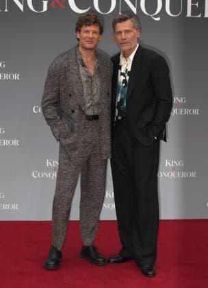 King and Conqueror TV series premiere London, UK. James Norton and Nikolaj Coster-Waldau at the King and Conqueror TV series premiere. BFI. 14th August 2025. LMK11-S150825-001. Steve Bealing Landmark Media 