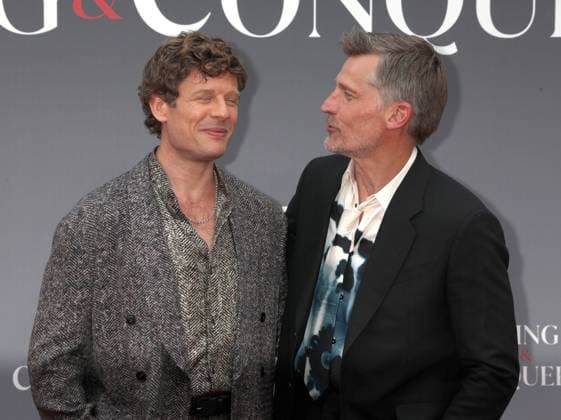 King and Conqueror TV series premiere London, UK. James Norton and Nikolaj Coster-Waldau at the King and Conqueror TV series premiere. BFI. 14th August 2025. LMK11-S150825-001. Steve Bealing Landmark Media 