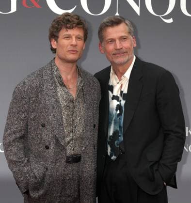 King and Conqueror TV series premiere London, UK. James Norton and Nikolaj Coster-Waldau at the King and Conqueror TV series premiere. BFI. 14th August 2025. LMK11-S150825-001. Steve Bealing Landmark Media 