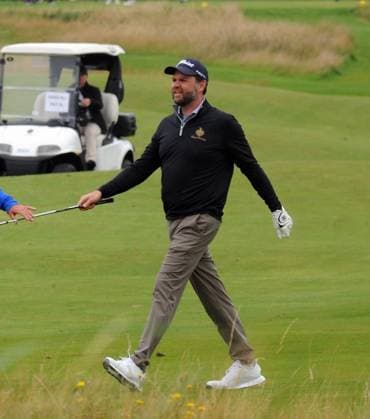 Vice President JD Vance Golf Ayrshire 14th August 2025. Vice President JD Vance is playing golf, guided by caddies round the Turnberry course three weeks after President Donald Trump hit the greens at his Ayrshire resort.  Copyright: xLesxGallagherx NINTCHDBPICT001016245575