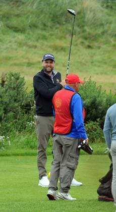 Vice President JD Vance Golf Ayrshire 14th August 2025. Vice President JD Vance is playing golf, guided by caddies round the Turnberry course three weeks after President Donald Trump hit the greens at his Ayrshire resort.  Copyright: xLesxGallagherx NINTCHDBPICT001016245583