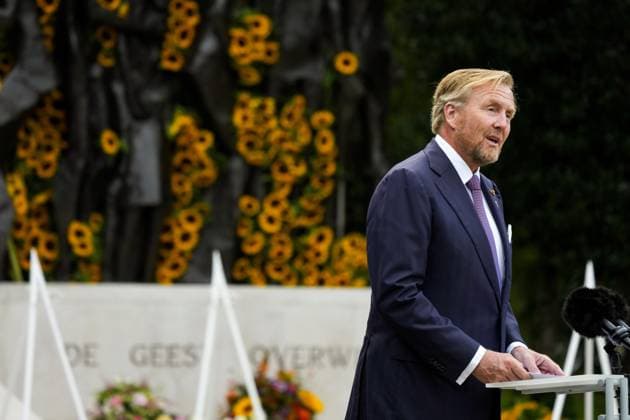 THE HAGUE - King Willem-Alexander during the national commemoration of the Dutch East Indies at the Indisch Monument. This year marks the 80th anniversary of the surrender of Japan on August 15, 1945, which ended World War II for the Kingdom of the Netherlands. ANP PHIL NIJHUIS netherlands out - belgium out  Copyright: xx x533437636x originalFilename: 533437636.jpg