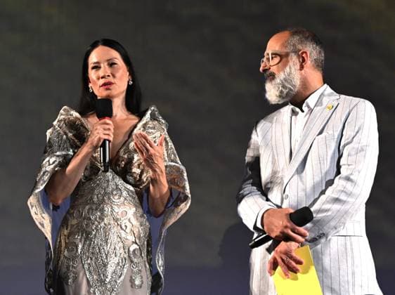 Locarno,Swiss Locarno Film Festival 2025 Photocall and red carper present Rosemead film Piazza Grande In the photo:Lucy Liu actress producer receives Career Achievement Award  Copyright: xNickxZonnax xipa-agency.netx xNickxZonnax IPA_Agency_IPA62448061