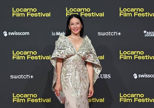 Locarno,Swiss Locarno Film Festival 2025 Photocall and red carper present Rosemead film Piazza Grande of Career Achievement Award In the photo:Lucy Liu actress produce,dress Naeem Khan,shoes Sam Edelman,bag Judith Leiberg  Copyright: xNickxZonnax xipa-agency.netx xNickxZonnax IPA_Agency_IPA62448158