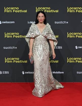 Locarno,Swiss Locarno Film Festival 2025 Photocall and red carper present Rosemead film Piazza Grande of Career Achievement Award In the photo:Lucy Liu actress produce,dress Naeem Khan,shoes Sam Edelman,bag Judith Leiberg  Copyright: xNickxZonnax xipa-agency.netx xNickxZonnax IPA_Agency_IPA62448165