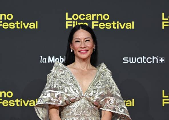 Locarno,Swiss Locarno Film Festival 2025 Photocall and red carper present Rosemead film Piazza Grande of Career Achievement Award In the photo:Lucy Liu actress produce,dress Naeem Khan,shoes Sam Edelman,bag Judith Leiberg  Copyright: xNickxZonnax xipa-agency.netx xNickxZonnax IPA_Agency_IPA62448173