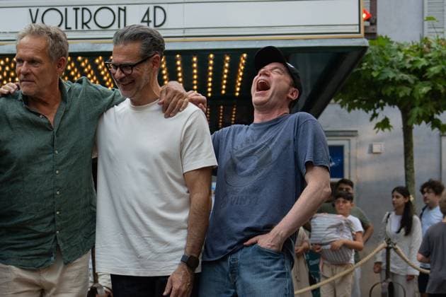 Das Kanu des Manitu, Premiere im Europa-Park Rust Kinopremiere, Das Kanu des Manitou, Michael Bully Herbig, Rick Kavanian, Christian Tramitz, Filmpremiere, Europa-Park, Voltron 4D, roter Teppich, Filmstart, Komödie, Westernparodie, Bullyparade, Schauspieler, Regisseur, Drehbuchautor, Presseevent, Sommerferien, Tourismus, Freizeitpark, Unterhaltung, Besucher, Medienereignis, Kinostart August 2025, deutsche Filmkomödie, Starauftritt, Fototermin, Rick Kavanian, Michael Herbig, Christian Tramitz Rust Europa Park Baden-Württemberg Deutschland Copyright: xFINLEYxMÖRCHx