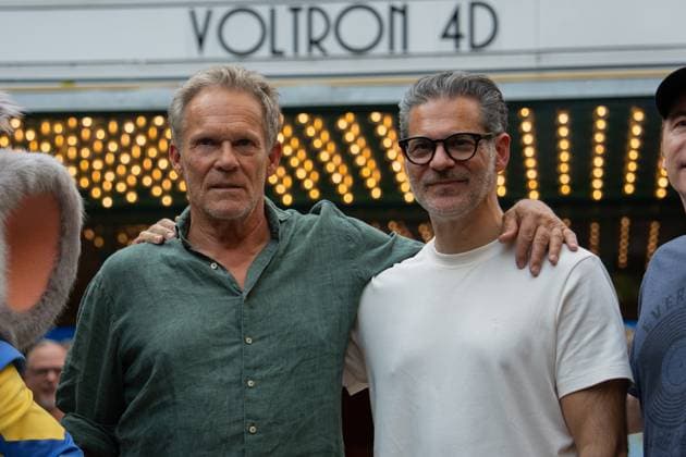 Das Kanu des Manitu, Premiere im Europa-Park Rust Kinopremiere, Das Kanu des Manitou, Michael Bully Herbig, Rick Kavanian, Christian Tramitz, Filmpremiere, Europa-Park, Voltron 4D, roter Teppich, Filmstart, Komödie, Westernparodie, Bullyparade, Schauspieler, Regisseur, Drehbuchautor, Presseevent, Sommerferien, Tourismus, Freizeitpark, Unterhaltung, Besucher, Medienereignis, Kinostart August 2025, deutsche Filmkomödie, Starauftritt, Fototermin, Rick Kavanian, Michael Herbig, Christian Tramitz Rust Europa Park Baden-Württemberg Deutschland Copyright: xFINLEYxMÖRCHx