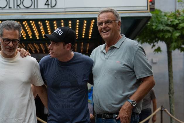 Das Kanu des Manitu, Premiere im Europa-Park Rust Kinopremiere, Das Kanu des Manitou, Michael Bully Herbig, Rick Kavanian, Christian Tramitz, Filmpremiere, Europa-Park, Voltron 4D, roter Teppich, Filmstart, Komödie, Westernparodie, Bullyparade, Schauspieler, Regisseur, Drehbuchautor, Presseevent, Sommerferien, Tourismus, Freizeitpark, Unterhaltung, Besucher, Medienereignis, Kinostart August 2025, deutsche Filmkomödie, Starauftritt, Fototermin, Rick Kavanian, Michael Herbig, Christian Tramitz Rust Europa Park Baden-Württemberg Deutschland Copyright: xFINLEYxMÖRCHx