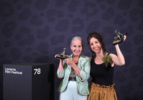 Locarno, Swiss Locarno Film Festival 2025 Photocall Award Ceremony Locarno78 photocall with winners of Locarno78 In the photo: Margherita Spampinato Special Jury Award by Gioia mia and Aurora Quattrocchi best performance Pardo Concorso Cineasti del Presente  Copyright: xNickxZonnax xipa-agency.netx xNickxZonnax IPA_Agency_IPA62512624