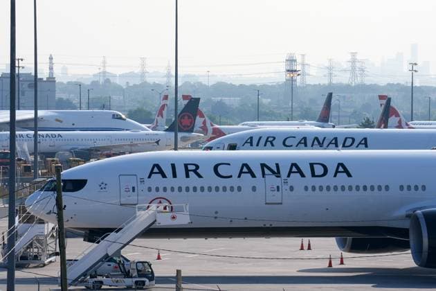 Air Canada flight attendants begin strike TORONTO, CANADA - AUGUST 16 : Air Canada planes are seen at Toronto Pearson International Airport after flight attendants begin strike on August 16, 2025 in Toronto, Ontario, Canada. Strike action by CUPE, the union representing 10,000 flight attendants at Air Canada and Air Canada Rouge, began Saturday. A full shutdown of the airline, the largest in Canada, could affect roughly 130,000 travelers each day. Mert Alper Dervis Anadolu Ontario Canada. Editorial use only. Please get in touch for any other usage. Copyright: x2025xAnadoluxMertxAlperxDervisx