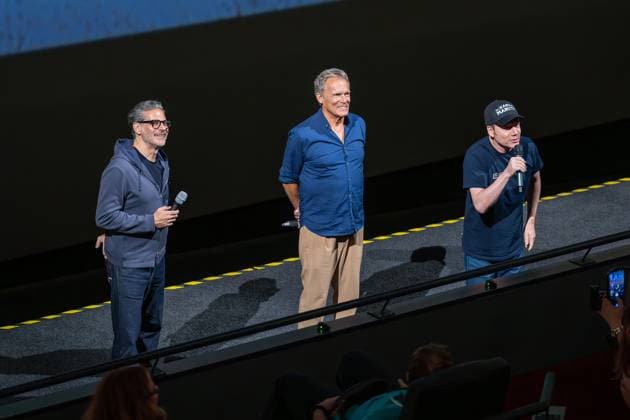 Leonberg Premiere des neuen Bully Films Kanu des Manitu mit Michael Bully Herbig, Christian Tramitz und Rick Kavanian vor Ort Im Traumpalast Leonberg 18.08.2025 Premiere des neuen Bully Films Kanu des Manitu mit Michael Bully Herbig, Christian Tramitz und Rick Kavanian vor Ort Im Traumpalast Leonberg 18.08.2025 Kino-Premiere Kanu des Manitu 16.08.2025 Copyright: xEibner-Pressefoto ChristianaxKunzx EP_CKZ