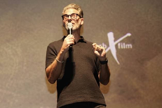 17.08.2025, xcex, GER, Hamburg, Cinemaxx Dammtor, Kino, Cinema, Kinofilm, Kinotour, herbXfilm, Constantin Film, Kanu des Manitu Kinofilm mit den Hauptdarstellern Michael Bully Herbig, Christian Tramitz und Rick Kavanian DFL regulations prohibit any use of photographs as image sequences and or quasi-video