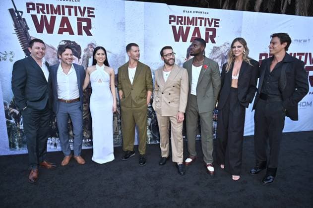 USA - Primative War Premiere - Los Angeles LOS ANGELES - AUG 18: Luke Sparke, Nick Wechsler, Ana Thu Nguyen, Ryan Kwanten, Jeremy Piven, Adolphus Waylee, Tricia Helfer, Carlos Sanson Jr at Primative War Premiere at the Hollywood American Legion on August 18, 2025 in Los Angeles, CA Los Angeles CA USA  Copyright: xHPAx xHutchinsxPhotox