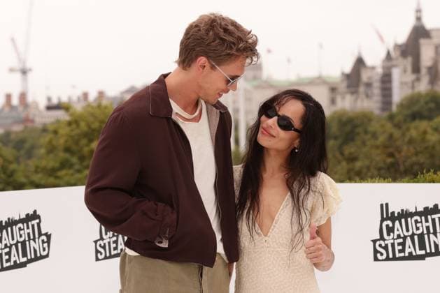 Caught Stealing film photocall in London, UK, on 19th August 2025 Austin Butler and Zoe Kravitz at Caught Stealing film photocall in London, UK, on 19th August 2025, Credit:James Shaw Avalon UNITED KINGDOM, LONDON, London  Copyright: xJamesxShawx xAvalonx 1030226293
