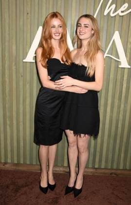 NEW YORK, NY - AUGUST 19: Anna Van Patten and Grace Van Patten at The Twisted Tale Of Amanda Knox New York Premiere on August 19, 2025 at New York Historical Society in New York City. Copyright: xmpi099x