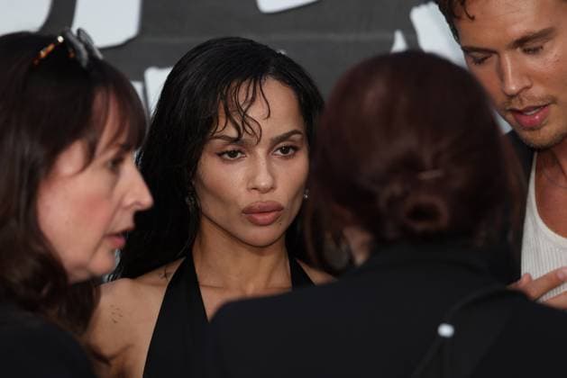 Caught Stealing gala film screening London, UK. Zoe Kravitz and Austin Butler at the Caught Stealing gala film screening. Odeon Luxe, Leicester Square. 19th August 2025. LMK430-S200825-001 Anfisa Polyushkevych Landmark Media 